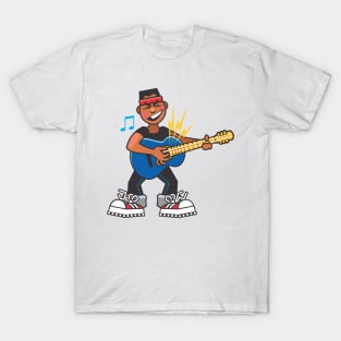 Boy Playing Guitar - Funny T-Shirt